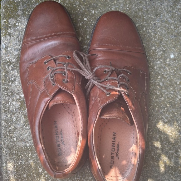 Bostonian Strada Leather Oxford Dress Shoes Loafers Brown Mens US Shoe Size 10 - Picture 3 of 5